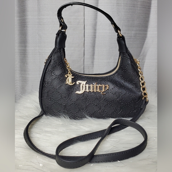 Juicy Couture Handbags - JUICY COUTURE black licorice semi charmed coho crossbody bag